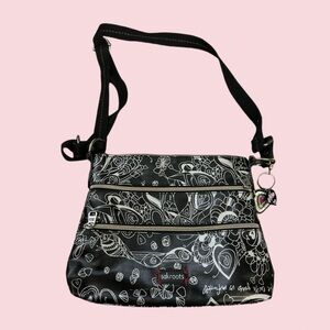 Sakroots black and white crossbody